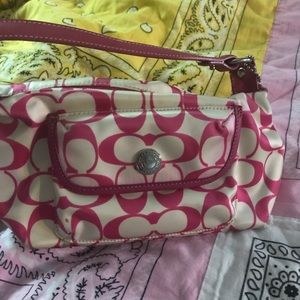 Coach small hand bag in used condition